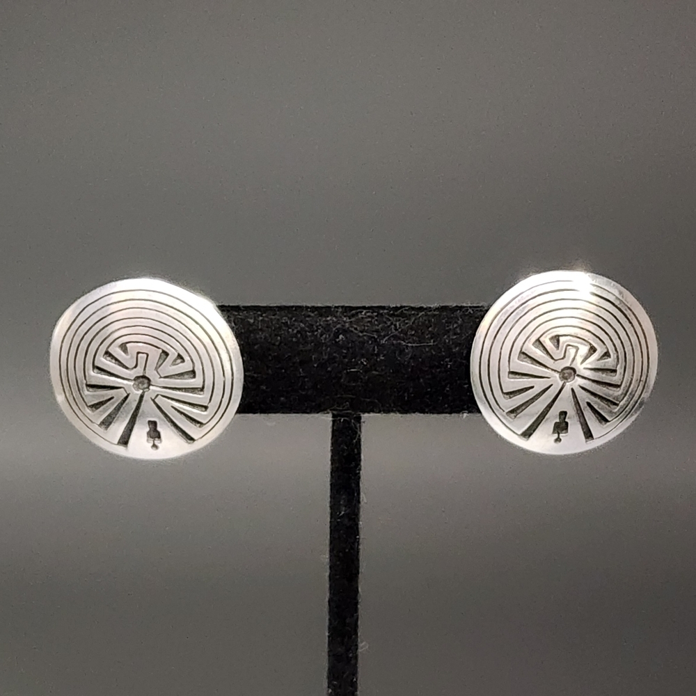 Lydia Begay Navajo Sterling Earrings